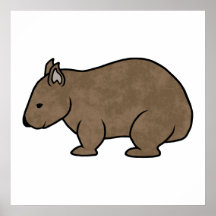 Wombat Grafik Posterdrucke