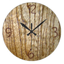 Wood and Rope Wall Clock