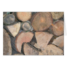 Woodpile Grußkarten