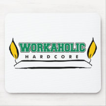 Workaholic-brennende Kerze an beiden Enden Mousepads
