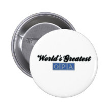 World' s beststes Opa (blau) Anstecknadelbuttons
