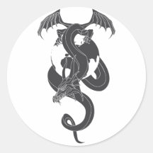 World of Dragon Runder Sticker