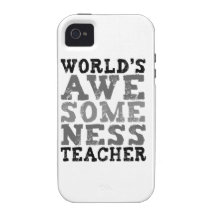 World's Awesomeness Teacher Case-Mate iPhone 4 Cover
