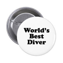 World's Best Diver Pinback Button