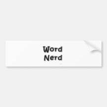 Wort-Nerd Autosticker