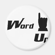 Wort oben kühlschrankmagnet