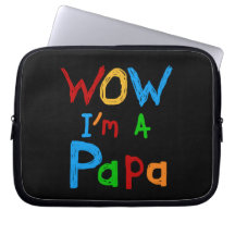 Wow bin ich ein Papa-T-Shirts und Geschenke Computer Schutzhülle