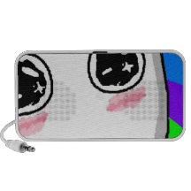Wow-Regenbogen-Comic-Gesicht Laptop Speaker