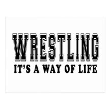 Wrestling ist es Lebensart Postkarte