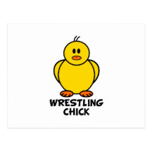 Wrestling-Küken Postkarten