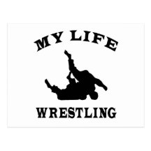 Wrestling mein Leben Postkarte