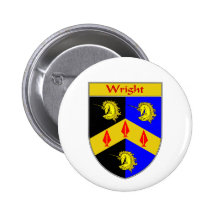 Wright-Wappen/Familienwappen Buttons