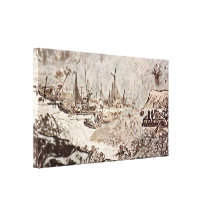 Wu Wei - die Vergnügen des Fischerdorfs Gespannte Galeriedrucke