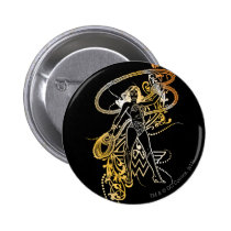 Wunder-Frauen-Gelb verblassen buttons