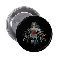 Wunder-Frauen-Halbtonbild buttons