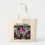 Wunder geschehen Gänseblümchen-Inspirational Tasch