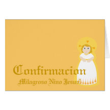 Wunderbares" Confirmacion" - Spanisch-Fertigen Sie Grußkarten