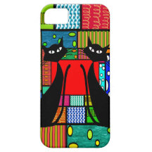 Wunderliche Katzen-Kunst-Geschenke iPhone 5 Schutzhülle