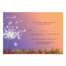 Wunderlicher Löwenzahn-Blumenhochzeit UAWG (3.5x5) Personalisierte Ankündigung