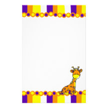 Wunderliches Girafffe Bedrucktes Papier