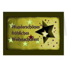Wundeschönes fröhliches Weihnachtsfest Karten