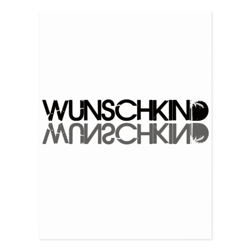 Wunschkind - schwarz postkarten