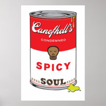Würziger Soul-Pop-Kunst-Druck Plakat
