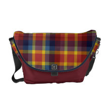 Wütend für karierte Bote-Tasche Kurier Taschen