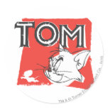 Wütende Katze Toms und Jerry aufkleber