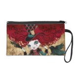 Wütende Rätselwristlet-Taschen-Kupplung