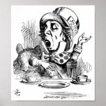Wütender Hutmacher mit Dormouse Posterdrucke