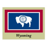 Wyoming-Staats-Flagge Postkarten