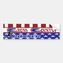 XC CROSS COUNTRY-PATRIOTISCHE USA-FARBEN AUTOSTICKER