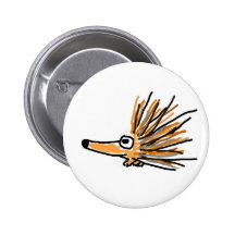 XX flippiges Stachelschwein Anstecknadelbuttons
