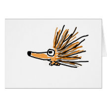 XX flippiges Stachelschwein Karte