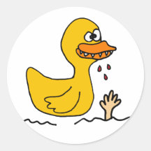 XX Gummiducky schlecht gegangen Aufkleber