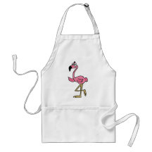 XX lustiger Flamingo Schürzen
