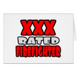 XXX bewerteter Feuerwehrmann Karten