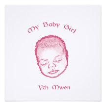 Ych mwen my baby girl individuelle ankündigung