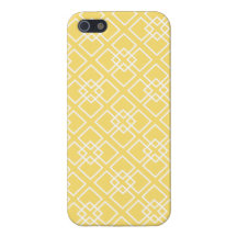 Yellow Geometric Diamond Pattern Cases For iPhone 5