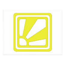 Yellow Summer Sign Post Cards