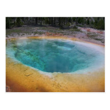 Yellowstone-heiße Quelle Postkarte