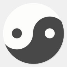 YIN U. YANG-SYMBOL AUFKLEBER
