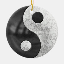 Yin und Yang Weinachtsornamente