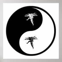 Yin Yang Aerobics Plakatdrucke