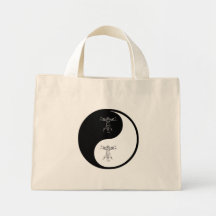 Yin Yang Anthropologie Leinentasche
