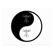 Yin Yang Anthropologie Postkarte
