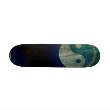 Yin Yang Blau-Skateboard Personalisiertes Skateboard