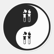 Yin Yang Chemie Sticker