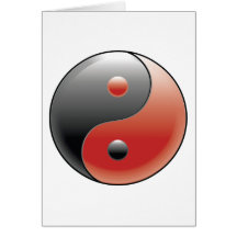 Yin Yang ~ chinesische Taoismus-Philosophie Grußkarte